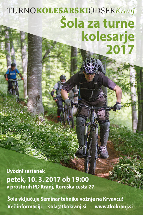 Seminar tehnike vožnje za gorske kolesarje na Krvavcu 2016, TKO Kranj