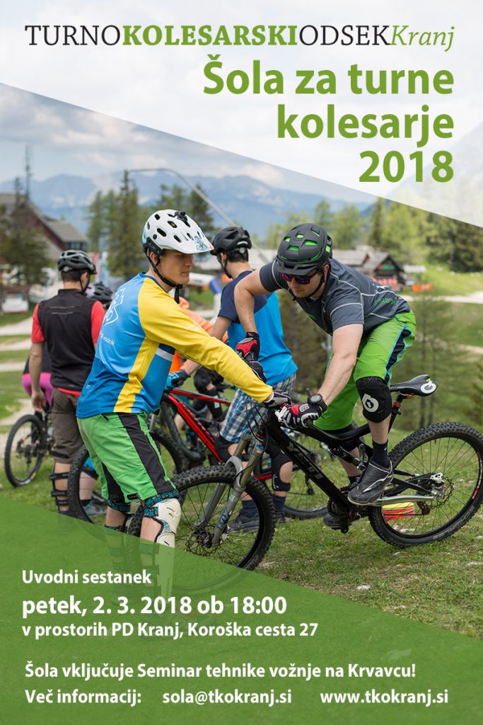 Seminar tehnike vožnje za gorske kolesarje na Krvavcu 2016, TKO Kranj